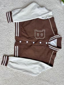 Brown &amp; White Varsity Jacket