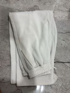 White Corduroy Jogger Pants