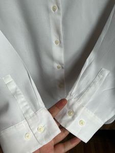 Uniqlo White Button-Up Shirt