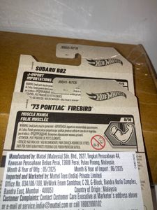 Hot Wheels '73 Pontiac Firebird &amp; Subaru BRZ