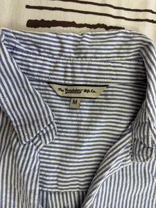 Blue &amp; White Striped Tunic Top