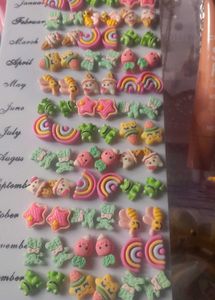 Cute Cartoon Stud Earrings Set