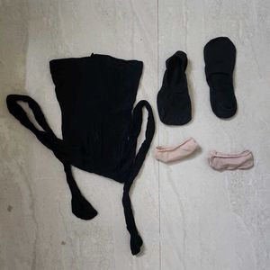 Black stocking 🌹 FREE ballet sock+toe cover
