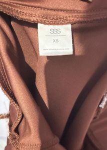 Chic Brown Strapless Dress