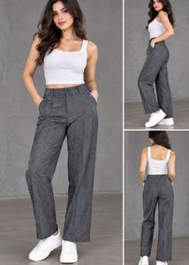 Classic Grey Linen Pants