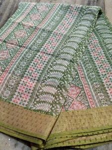Green Leaf Print Dupatta