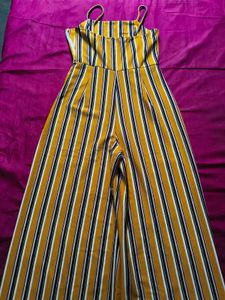 Striped Wide Leg Jumpsuit