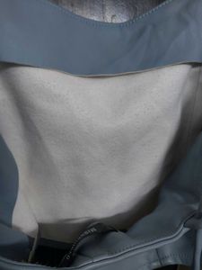 Synthetic Leather Lace Back Top