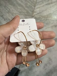 Floral Hoop Earrings