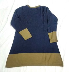 Woolen - Stylish Two-Tone Dress