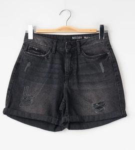 Womens Distressed Denim Shorts