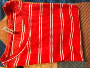 Red and White Striped T-Shirt