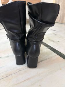 Stylish Black Heeled Boots