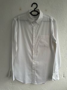 Classic White Button-Down Shirt