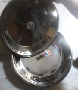 Flora and surbhi Stainless Steel thal