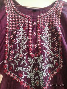 Wine Suit With Print