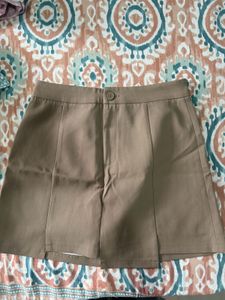 Stylish Brown A-Line Skirt