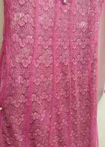 Elegant Pink Embellished Indian Outfit