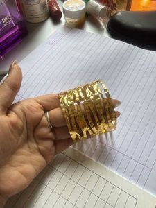 Gold Tone Statement Cuff Bangle