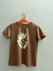 Brown Crop T-Shirt
