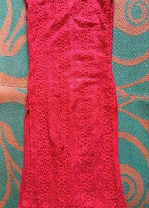 Red Plazo Kurti