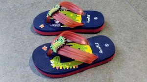 Kids Dinosaur Flip-Flops - Size 6