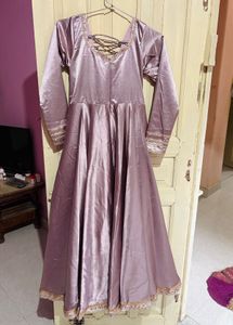 Silk Anarkali kurta with Dupatta and pant