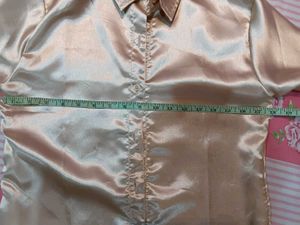 Champagne Satin Shirt