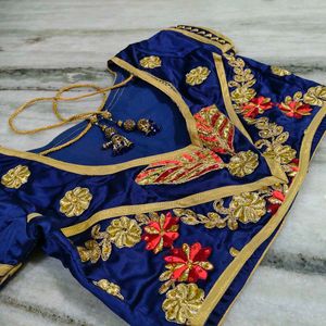 Designer Embroidered Blouse Set