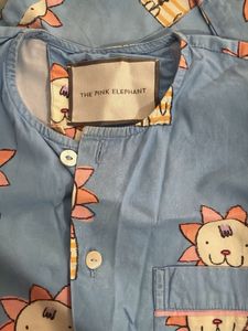 Cute Lion Print Pajama Set