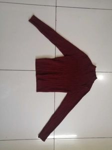 Cable Knit Mock Neck Sweater