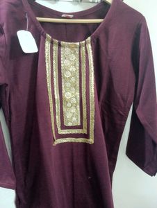 pearl worked winter Kurti