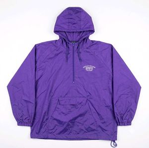 Purple Pullover Hooded waterproof Jacket