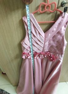 Elegant Pink Floral Gown