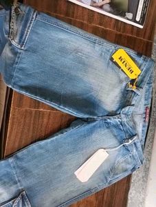 Women's Blue Cargo Jeans