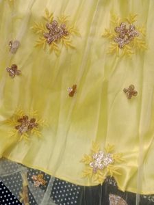 Beautiful Yellow Embroidered Lehenga