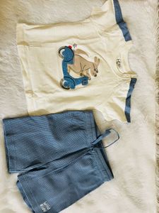 Cute Kangaroo Scooter Graphic Tee