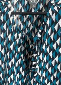 Geometric Print Sleeveless Tunic Top