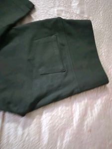 Dark Green Jegging With Pocke