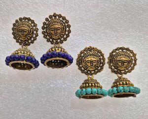 Ethnic Jhumka Earrings Set - New