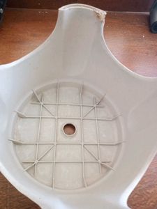 Durable White Plastic Step Stool