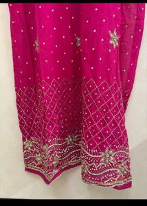 Beautiful Pink Embroidered Saree