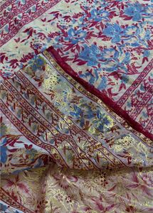 Beautiful Peach Floral Saree
