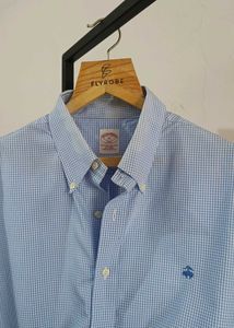 Brooks Brothers Blue Gingham Button-Down Shirt