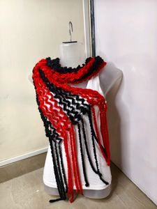 Handmade Crochet Beanie Cap With Stole