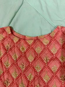 Pink Ethnic Kurta Set with Pants