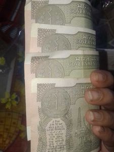 Rare Old Indian 1 Rupee Notes total 4