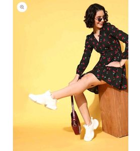 Cherry Print Wrap dress 🎀
