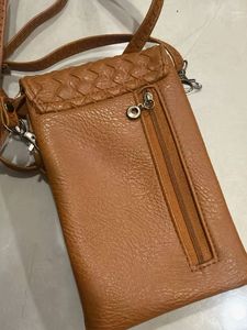 Woven Leather Crossbody Bag