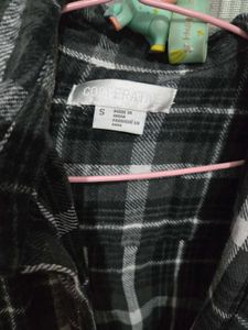 Long Sleeve Plaid Shirt Dress